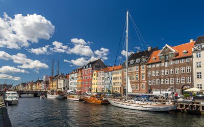 Nyhavn in kopenhagen - denemarken