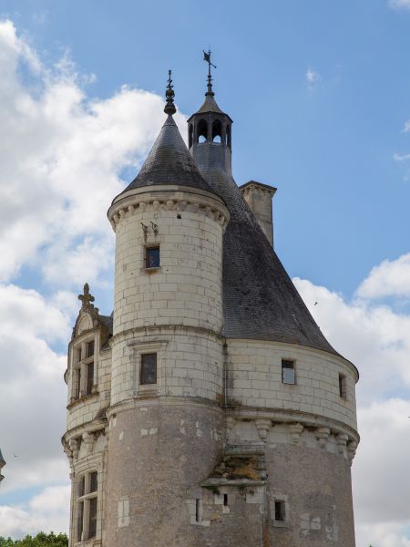Kasteel langs Loire in Frankrijk