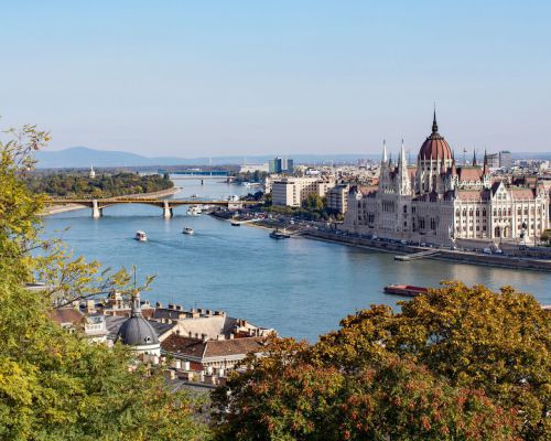 De Donau langs Boedapest
