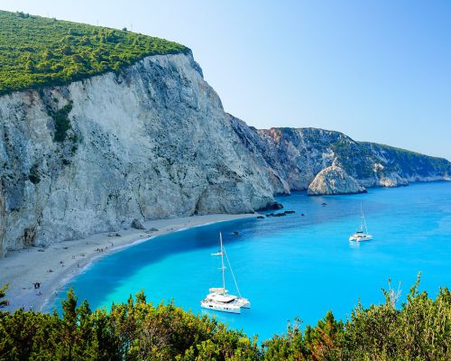 Cliff strand Griekenland