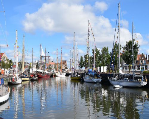 De haven bij Harlingen