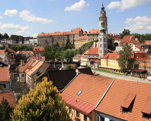 Stad Krumlov in Tsjechië