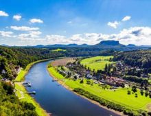Rivier de Elbe in Duitsland