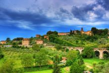 Landschap van Toscane in Italië