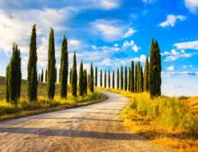 Landweggetje in Toscane