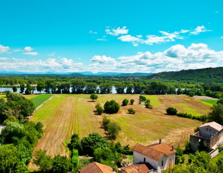 Rhone vallei landschap