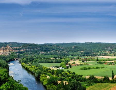 Landschap van de Dordogne