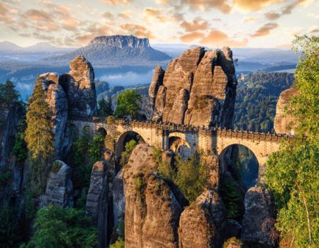 Uitzicht op de elbe vanaf de bastei