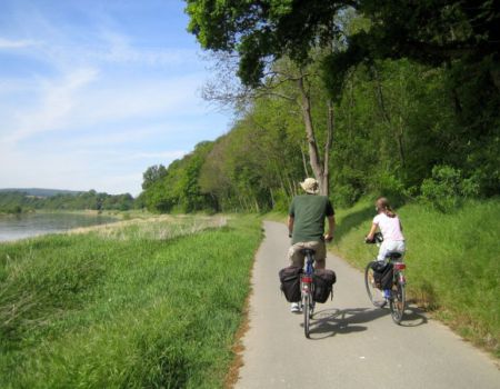 fietsen langs de weser