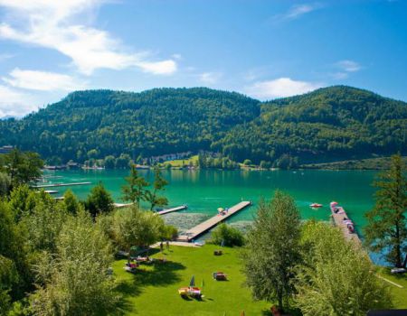 Klopeinersee in Oostenrijk
