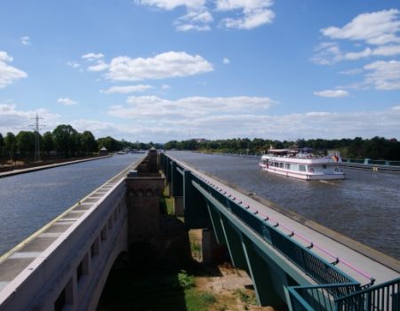 Water crossing bij Minden, Weser