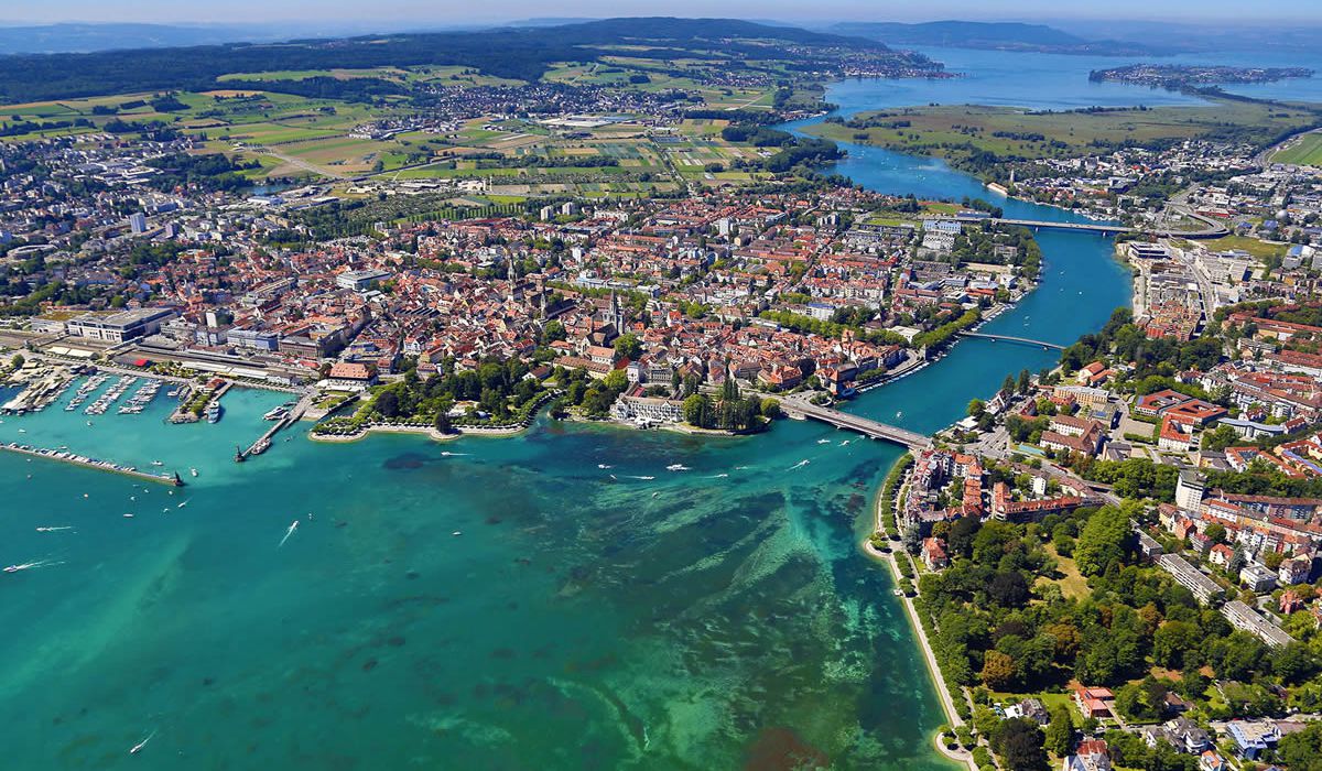 Konstanz vanuit de lucht