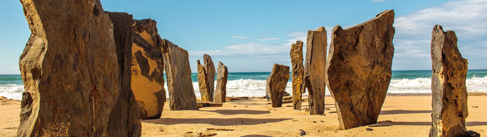 Portugees strand met beach stones